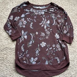 Maurice’s floral 3/4 shirt